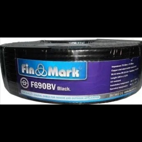 ТВ кабель FinMark F 660 BV black бухта 100 м