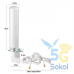 Антена 4G всеспрямована MIMO 2x12 dBi (900/1800/2100/2600 МГц)