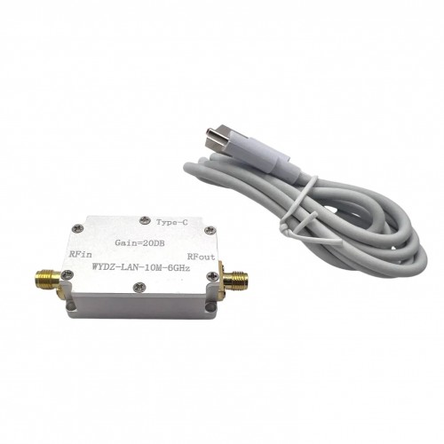 Малошумний підсилювач 20 dB 10M-6GHz МШУ LNA Low Noise Amplifier
