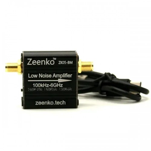 Малошумящий усилитель сигнала Zeenko ZK05-BM 10M-6GHz 235mA 20dB