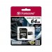 Карта пам'яті Transcend microSDXC 64GB Class 10 Premium + SD-adapter (TS64GUSDXC10)