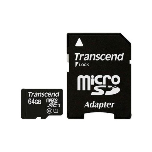 Карта пам'яті Transcend microSDXC 64GB Class 10 Premium + SD-adapter (TS64GUSDXC10)
