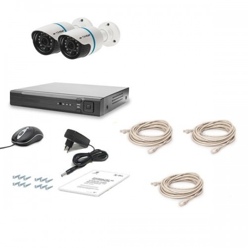 Комплект видеонаблюдения Tecsar IP 2OUT LUX