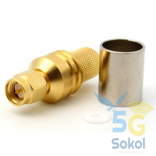 Разъем SMA male для кабеля RG8 