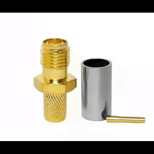 Разъем SMA-female для кабеля RG-58 обжим
