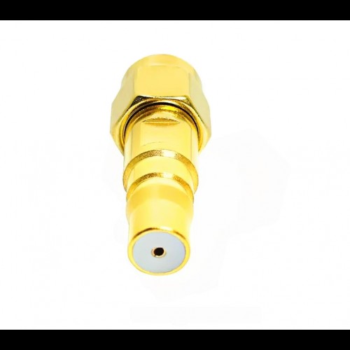 Переходник RP-SMA male - QMA female Gold