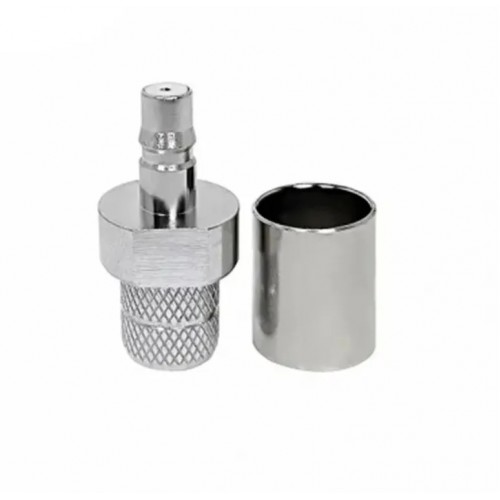 Разъем QMA-female для кабеля RG8 (RG213) обжим