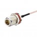 Пигтейл MMCX male - N female Bulkhead