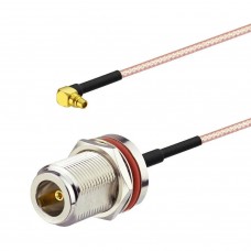 Пигтейл MMCX male - N female Bulkhead