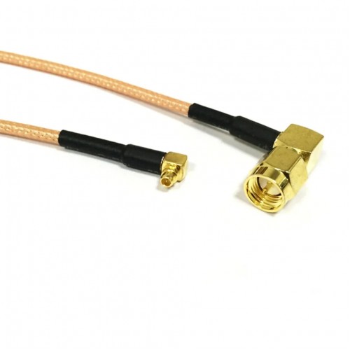 Пигтейл угловой SMA male на угловой MMCX 20 см RG-316