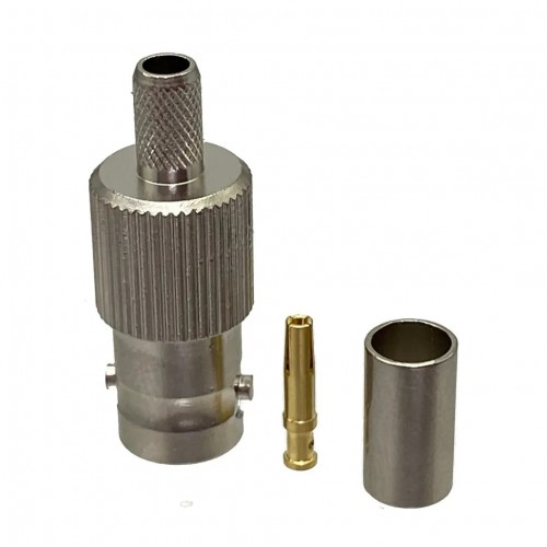 BNC female под кабель RG-58 (RG142 LMR195 RG400)