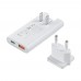 Мережевий зарядний пристрій Choetech PD6011 Ultra thin PD67W GAN A+C White