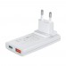 Мережевий зарядний пристрій Choetech PD6011 Ultra thin PD67W GAN A+C White