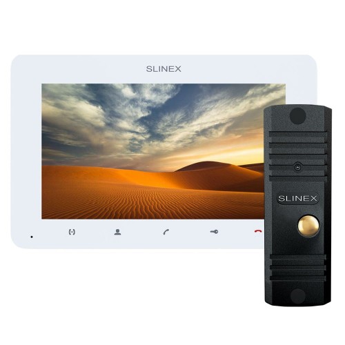 Комплект видеодомофона Slinex SM-07MHD White + ML-16HD Black
