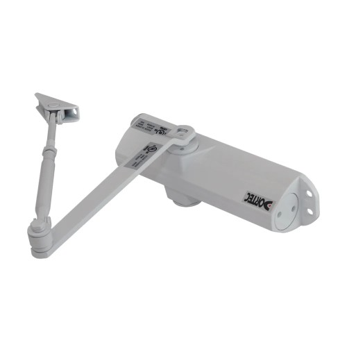 Дверной доводчик Dortec DT-83H White с фиксацией дверей в открытом положении