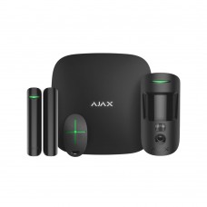 Комплект беспроводной сигнализации Ajax StarterKit Cam черный с 2G, Ethernet, фотоверификацией тревог
