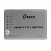 Комутатор 4K@30Hz HDMI 5x1 Dtech DT-7021 (MS)