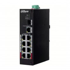 PoE-комутатор 10-портовий некерований Dahua DH-PFS3110-8ET-96 з 8 портами PoE 96W