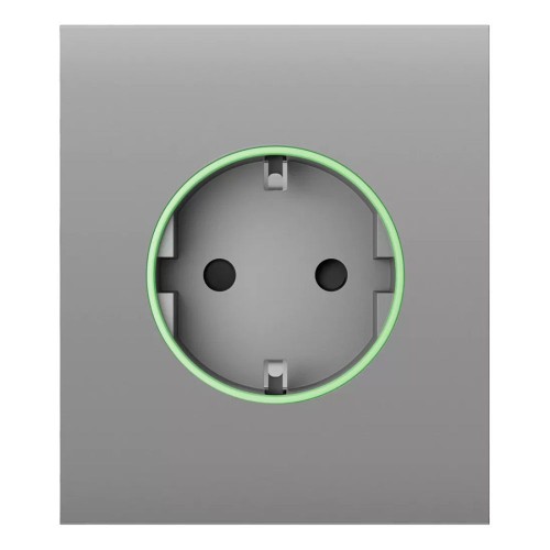 Фронтальная панель Ajax CenterCover (smart) [type F] [55] ASP fog/дымная для умной розетки Outlet (type F)