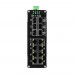PoE-комутатор 14-портовий керований L2+ E-LINK ETH-IMC2408MP гігабітний з 8 портами PoE, 240W