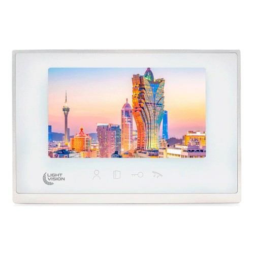 Видеодомофон 7” Light Vision MACAO FHD White