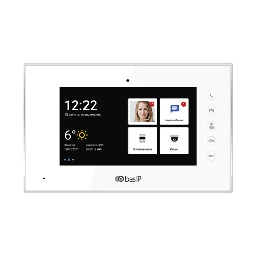 Видеодомофон AQ-07LA White BAS-IP