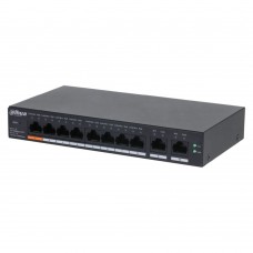 PoE-комутатор 10-портовий керований L2 Dahua DH-CS4010-8ET-60 з 8 портами PoE 60W