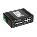 PoE-комутатор 14-портовий керований L2+ E-LINK ETH-IMC2408MP гігабітний з 8 портами PoE, 240W