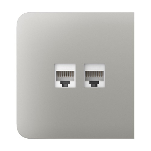 Фронтальна панель Ajax SideCover (LAN) oyster/устрична для інтернет-розетки Outlet (LAN)