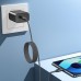 Кабель Choetech XCC-1052 Black USB-C to USB-C Magnetic PD3.1 240W 1.2m