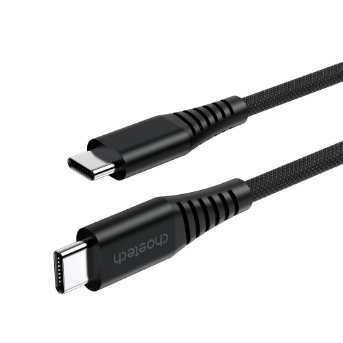 Кабель Choetech XCC-1052 Black USB-C to USB-C Magnetic PD3.1 240W 1.2m