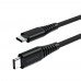Кабель Choetech XCC-1052 Black USB-C to USB-C Magnetic PD3.1 240W 1.2m