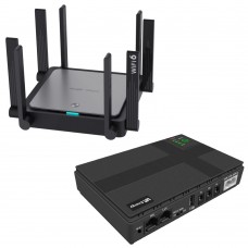 Комплект ДБЖ VIA Energy Mini UPS 2.0 + бездротовий маршрутизатор Ruijie RG-EW3200GX PRO