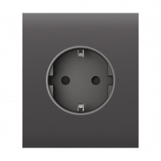 Фронтальная панель Ajax CenterCover (basic) [type F] grey/серая для розетки Outlet (type F)