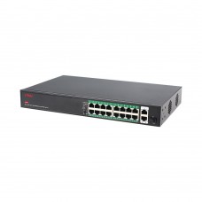PoE-комутатор некерований 19-портовий ONV ONV-H1016PFD з 16 портами PoE