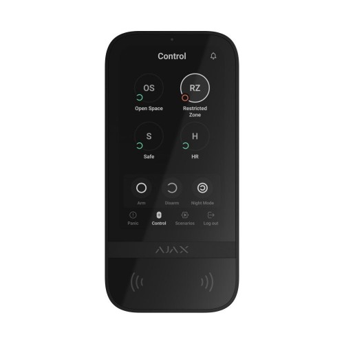 Клавіатура Ajax KeyPad TouchScreen чорна