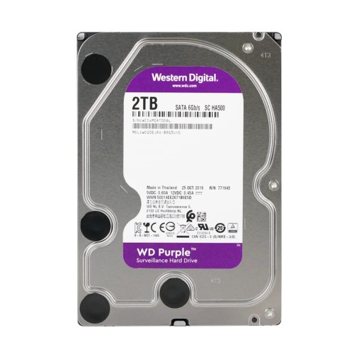 Жесткий диск 3.5" 2TB 64MB Western Digital Purple WD20EJRX