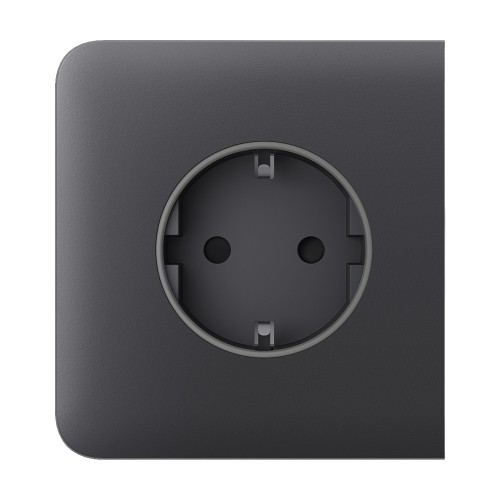 Фронтальная панель Ajax SideCover (basic) [type F] graphite/графит для розетки Outlet (type F)