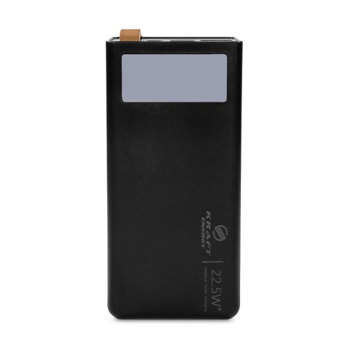 Повербанк 20000mAh Power Bank Kraft KPB-2320FCL Black 22.5W QC3.0 LED-фонарь
