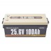Акумуляторна батарея літій-залізо-фосфатна 25.6В 100А*год LiFePO4 Power Queen 25.6V 100Ah, 2560Wh, BMS 100A, 532*207*215мм
