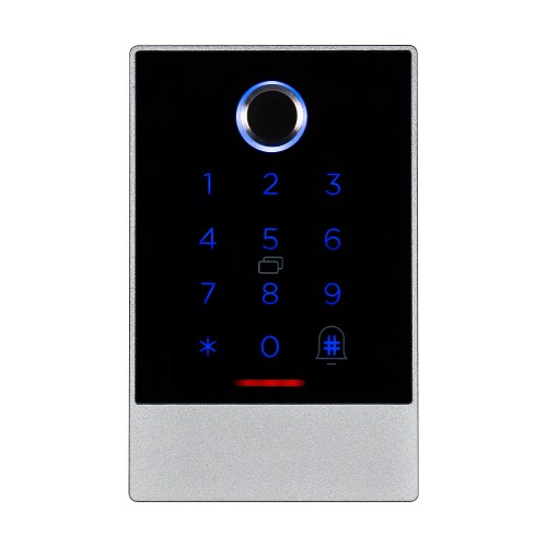 Клавиатура с Bluetooth, с контроллером, считывателем отпечатков пальцев и карт Mifare Trinix TRK-1106BTFW