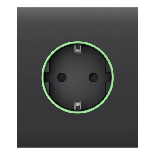 Фронтальная панель Ajax CenterCover (smart) [type F] [55] ASP graphite/графит для умной розетки Outlet (type F)
