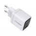 Мережевий зарядний пристрій Choetech PD6052 PD35W GAN A+C White