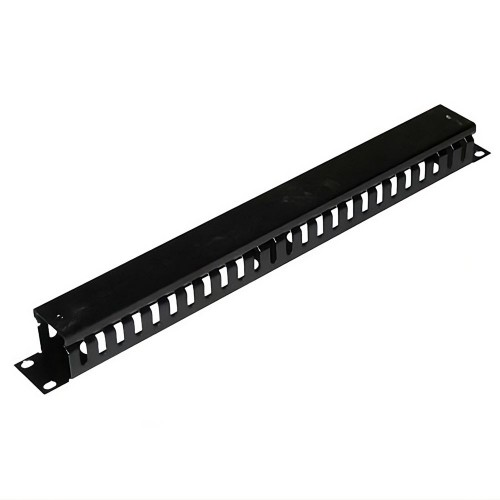 Кабельный органайзер с крышкой PiPo 19" 1U металл