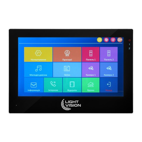 Видеодомофон 7" WiFi Tuya Light Vision SINGAPORE (AI) FHD Black