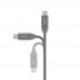 Кабель Choetech ХСС-1035 Black USB-C to USB-C PD3.1 240W 1m