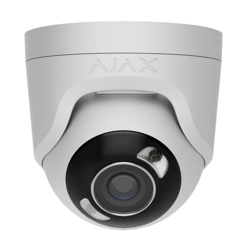 IP-відеокамера 5Mp Ajax TurretCam HL (5 Mp/4 mm) White f=4mm, ІЧ+LED-підсвічування, з мікрофоном