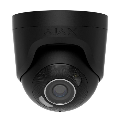 IP-відеокамера 5Mp Ajax TurretCam HL (5 Mp/4 mm) Black f=4mm, ІЧ+LED-підсвічування, з мікрофоном