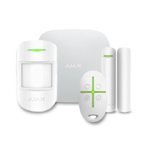 Комплект беспроводной сигнализации Ajax StarterKit Plus белый с WiFi, 2G, 3G и Ethernet