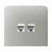 Фронтальна панель Ajax SideCover (LAN) vertical oyster/устрична для інтернет-розетки Outlet (LAN)